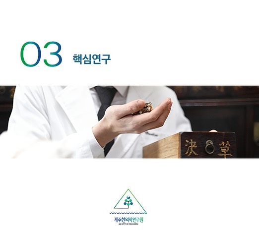 3️⃣ 핵심연구

1. 제주 한의약자원 활용 기능성 소재 상용화 연구
2. 한의공공의료 서비스를 통한 한방 헬스케어 플랫폼 구축

#제주한의약연구원